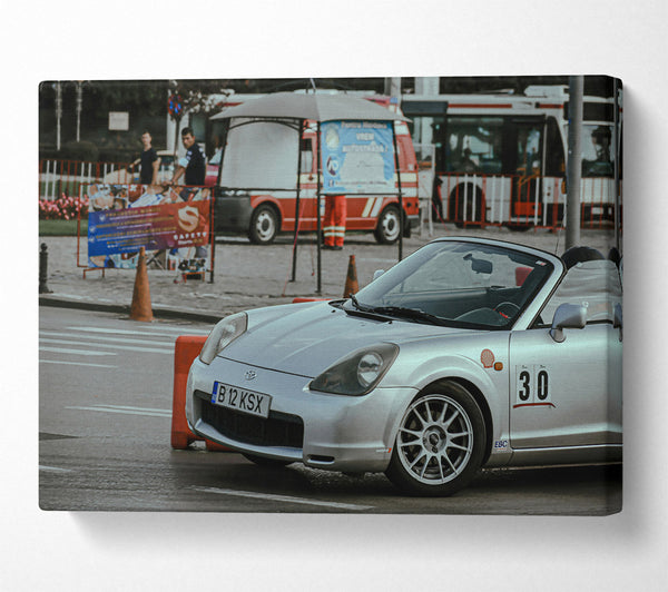  A Canvas Print of Silver City Racer Canvas Wall Art