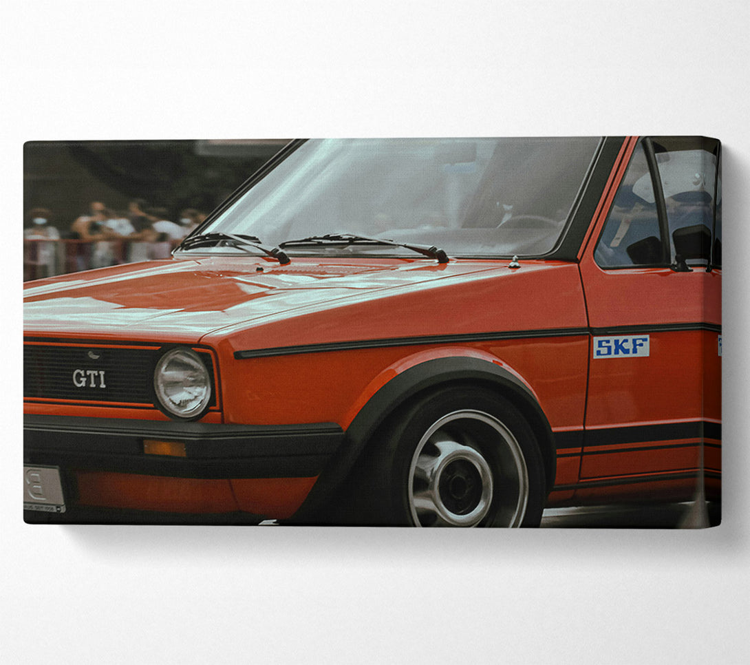  A Canvas Print of Red Gti Shine Canvas Wall Art
