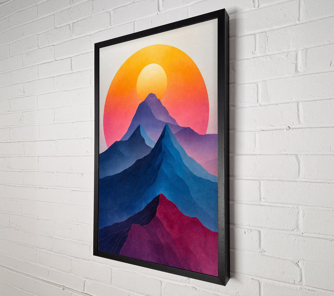  A Canvas Print of Mountain To The Sun Canvas Print