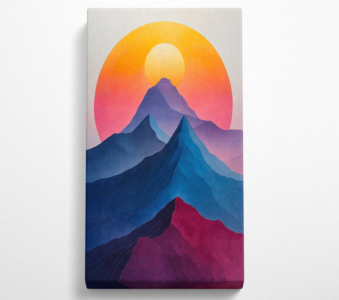  A Canvas Print of Mountain To The Sun Canvas Print