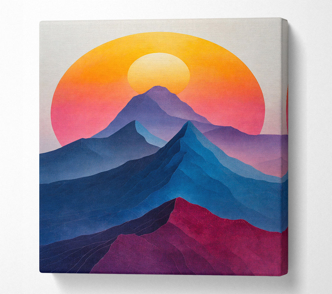  A Canvas Print of Mountain To The Sun Canvas Print