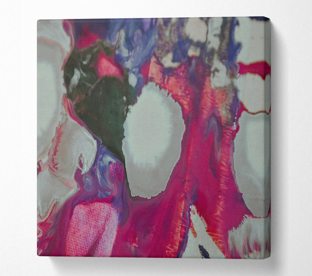  A Canvas Print of Crimson Swirls And Bloom Canvas Print