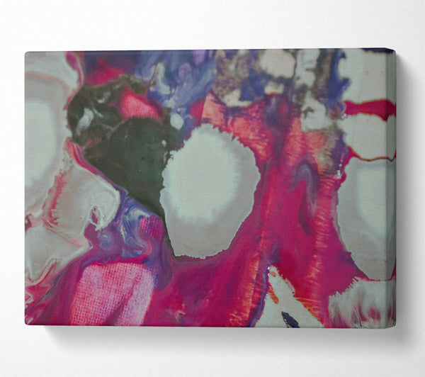  A Canvas Print of Crimson Swirls And Bloom Canvas Print