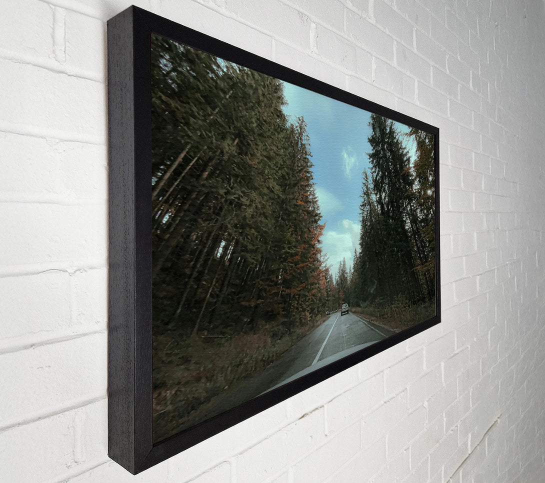  A Canvas Print of Green Trees And Road Canvas Art