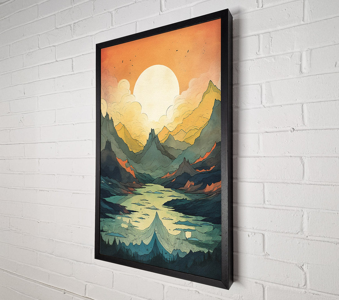  A Canvas Print of Mountains Of Joy Canvas Wall Art
