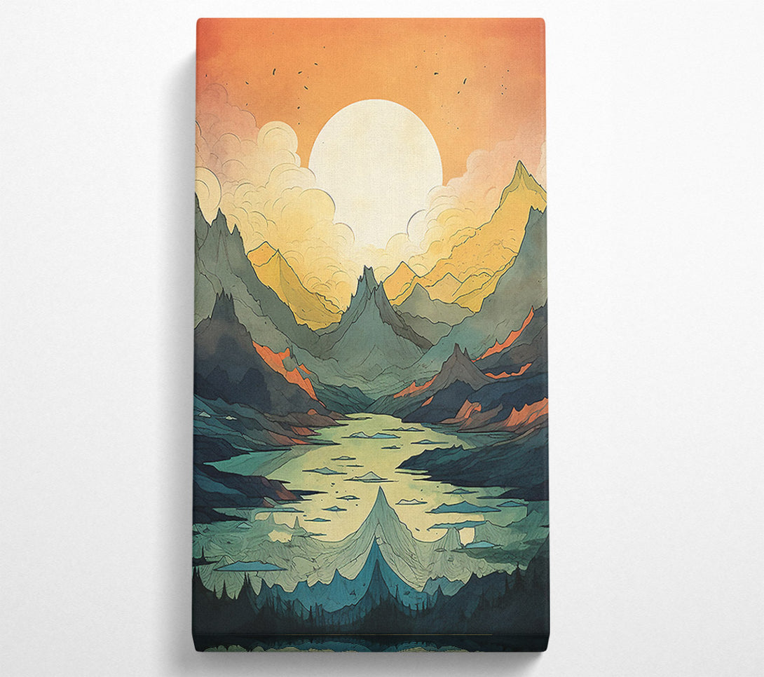  A Canvas Print of Mountains Of Joy Canvas Wall Art