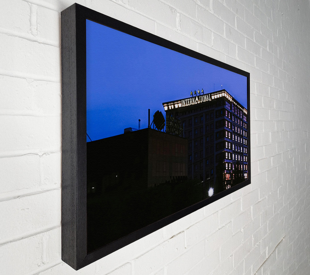  A Canvas Print of Blue Night Hotel Canvas Art