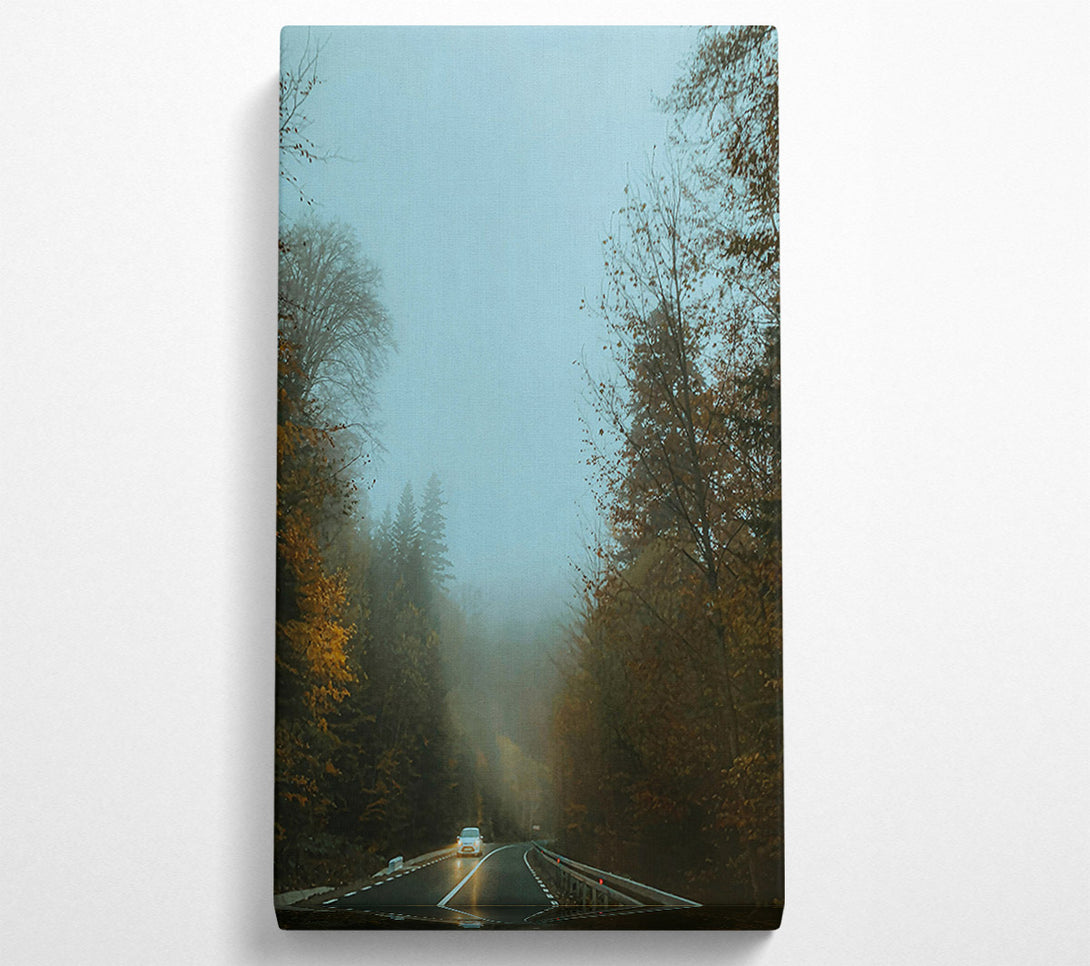  A Canvas Print of Blue Mist Road Trip Canvas Print