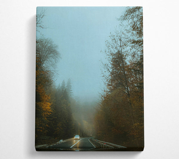  A Canvas Print of Blue Mist Road Trip Canvas Print