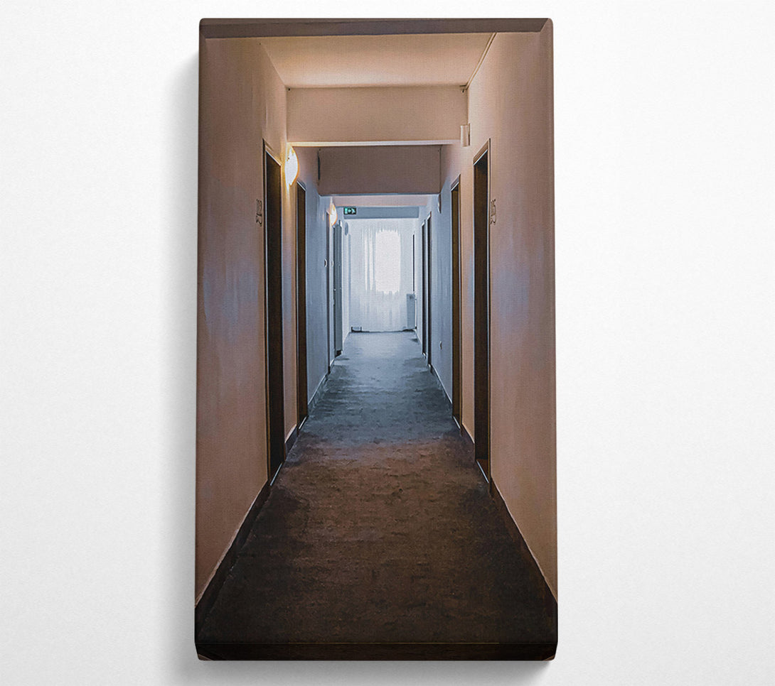  A Canvas Print of Brown Hallway Light Canvas Print