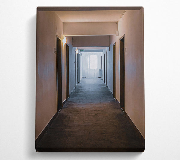  A Canvas Print of Brown Hallway Light Canvas Print