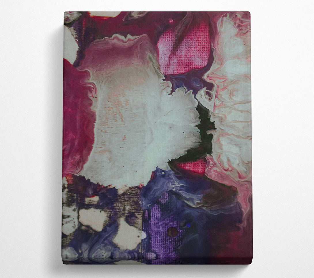  A Canvas Print of Crimson Abstract Swirls Canvas Wall Art