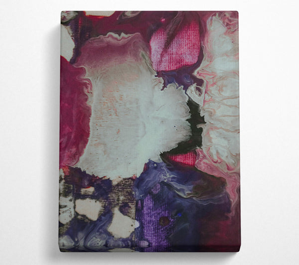  A Canvas Print of Crimson Abstract Swirls Canvas Wall Art