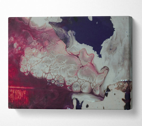  A Canvas Print of Crimson Silver Flow Canvas Art