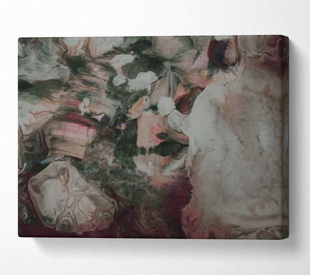  A Canvas Print of Whimsical White Swirls Canvas Print