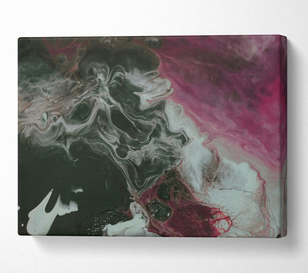  A Canvas Print of Crimson Swirls And Shadows Canvas Print