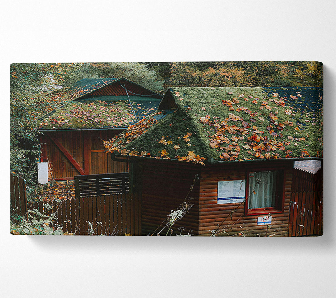  A Canvas Print of Green Mossy Rooftops Canvas Art