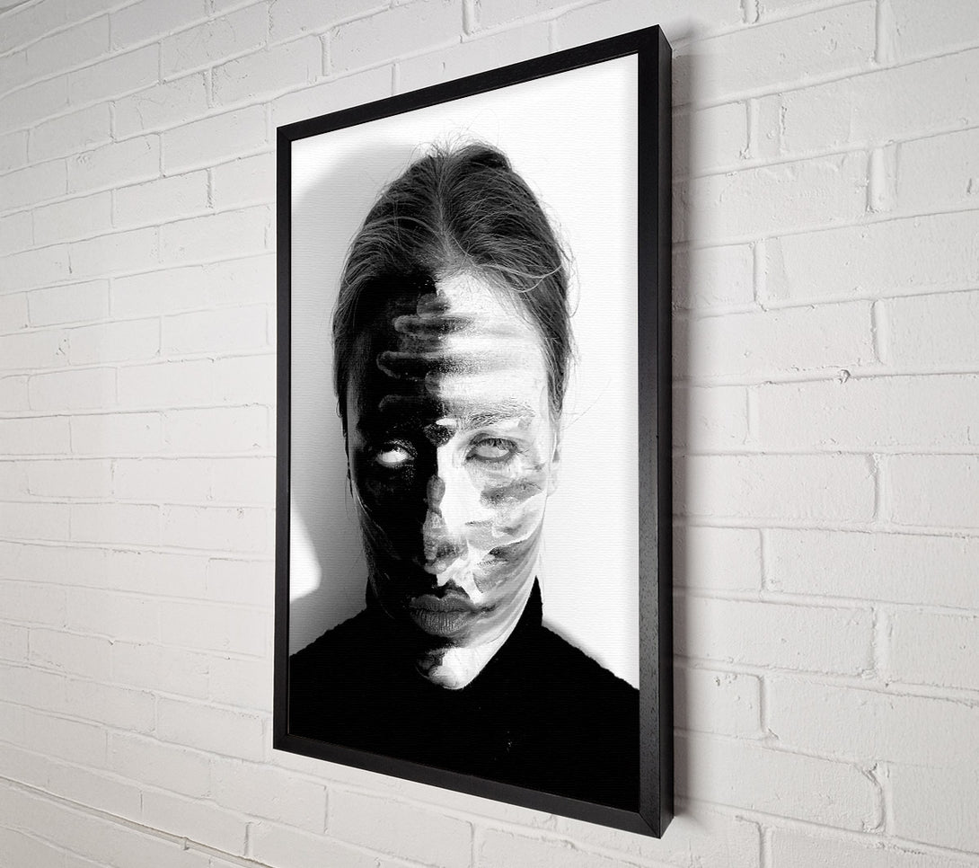  A Canvas Print of White Streaks Of Darkness Canvas Print