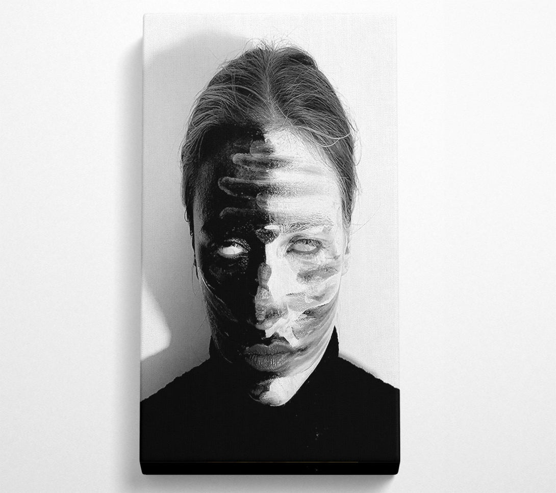  A Canvas Print of White Streaks Of Darkness Canvas Print