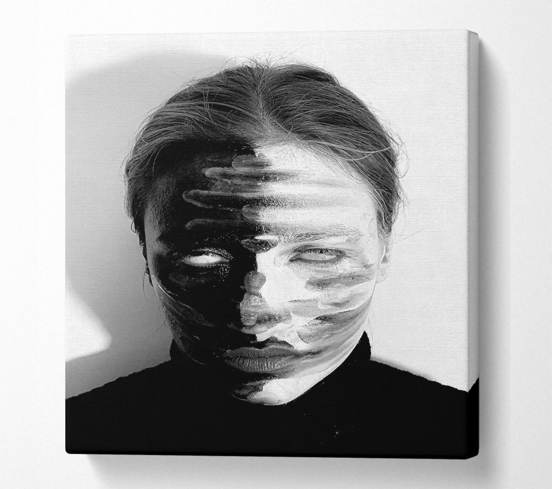  A Canvas Print of White Streaks Of Darkness Canvas Print