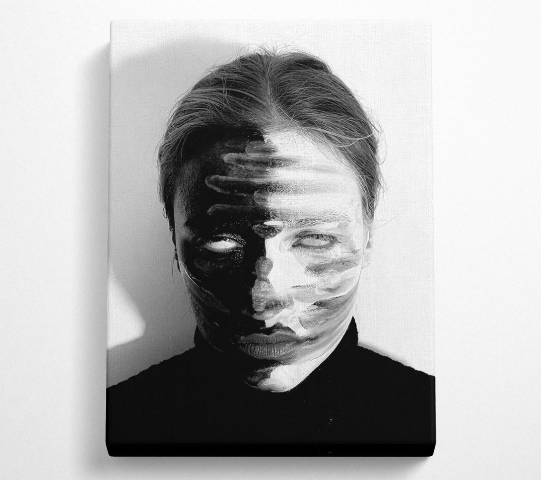  A Canvas Print of White Streaks Of Darkness Canvas Print