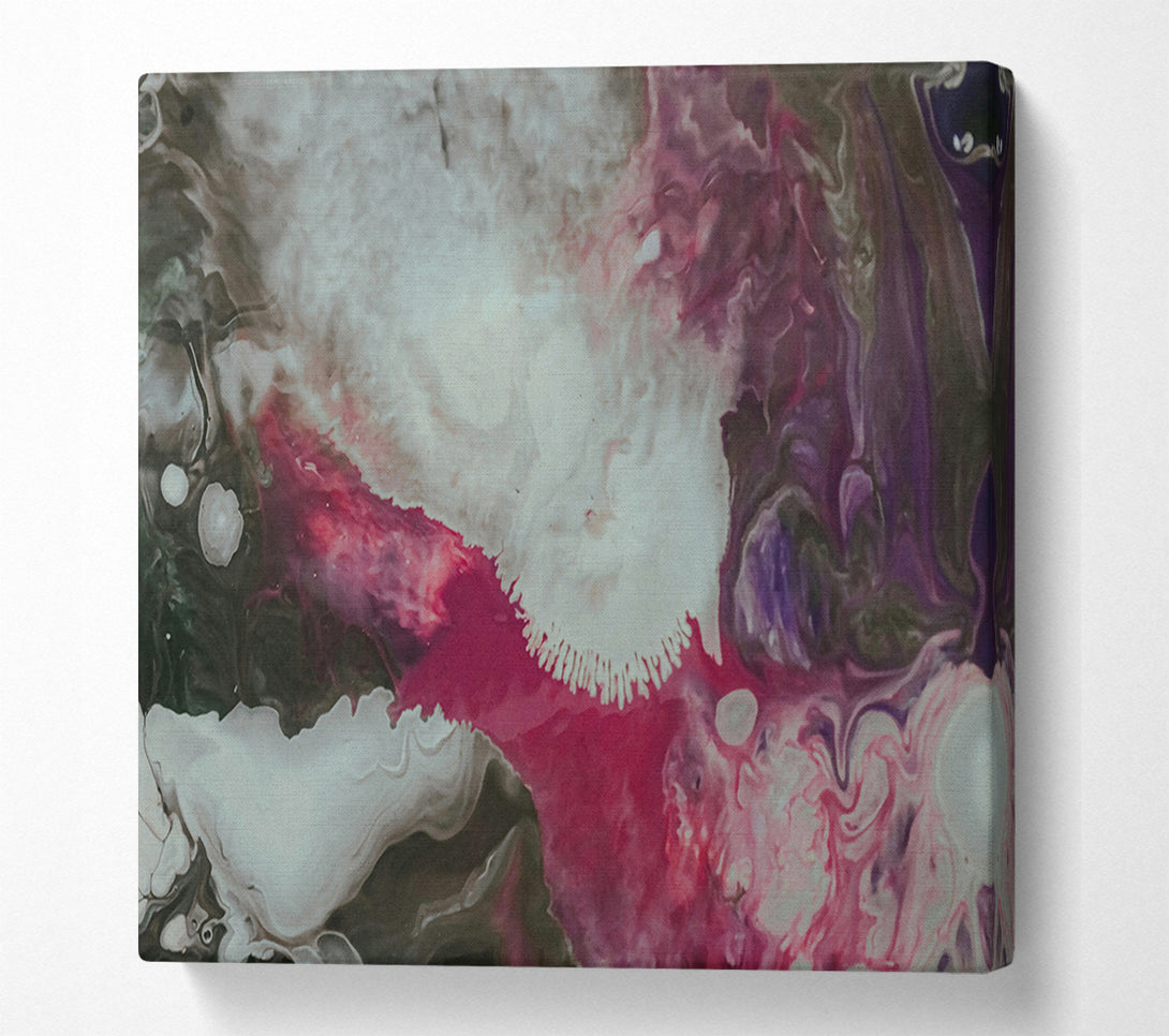  A Canvas Print of Crimson Swirls Of Smoke Canvas Wall Art
