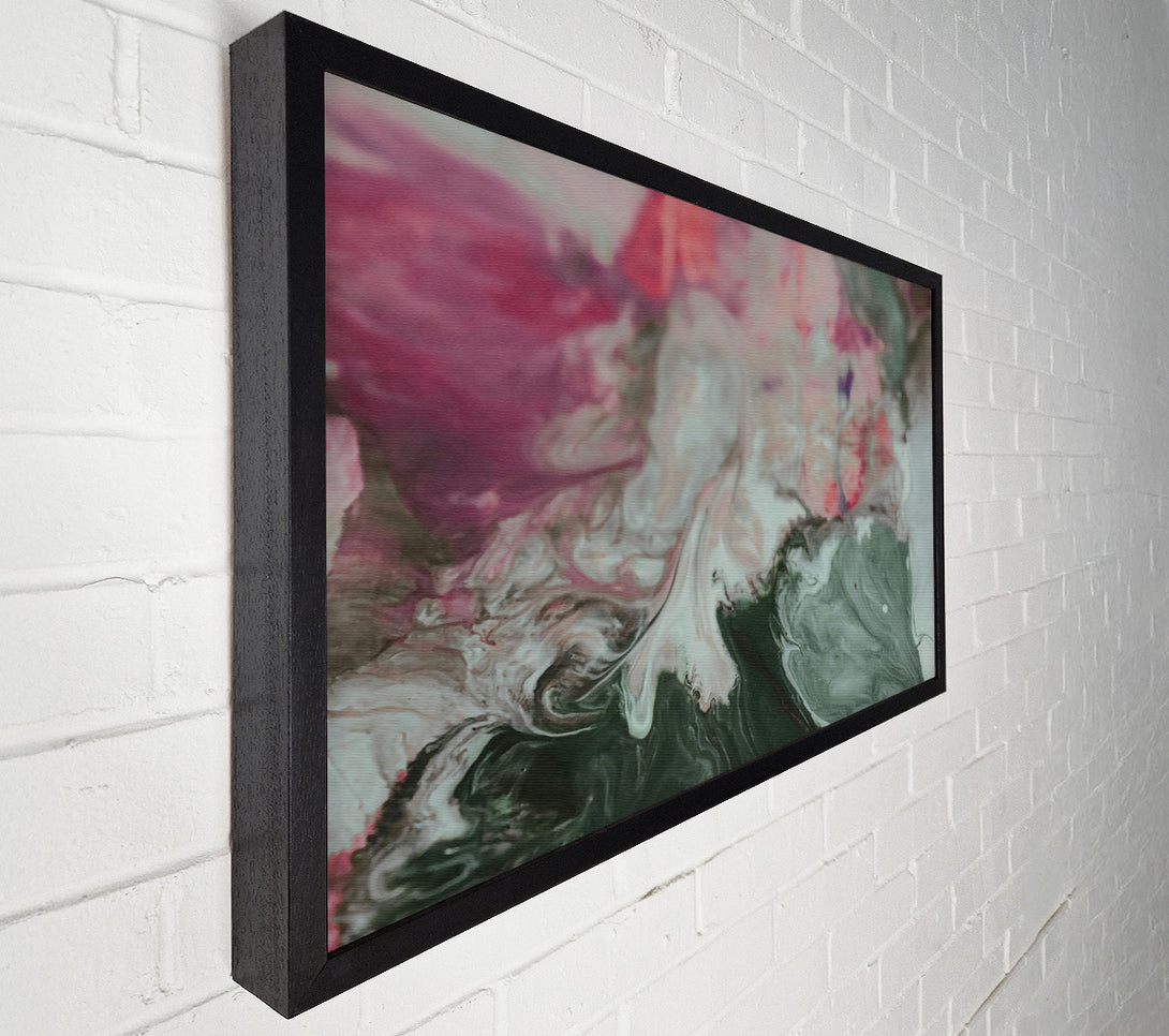  A Canvas Print of The Green And White Swirl Canvas Art