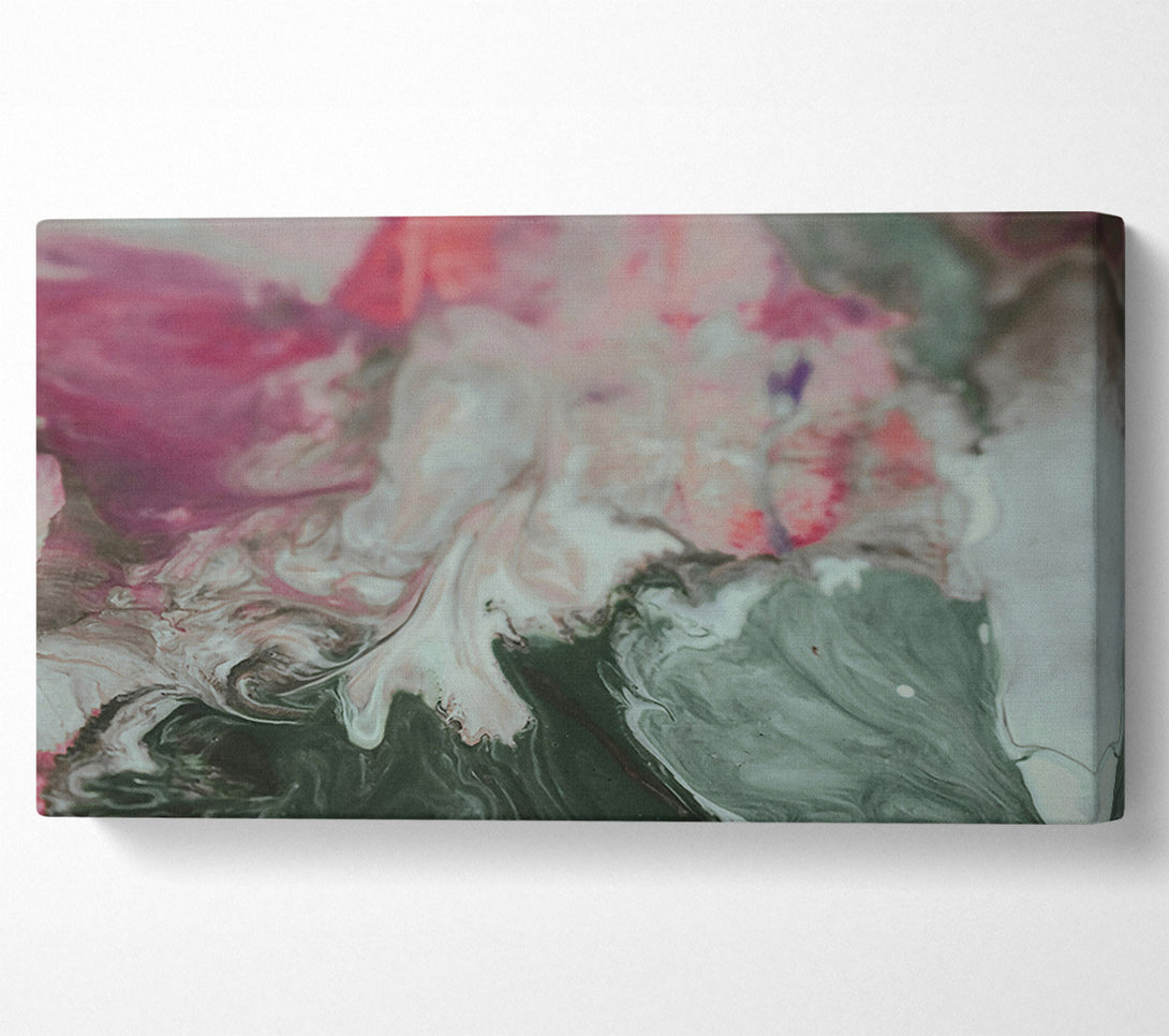  A Canvas Print of The Green And White Swirl Canvas Art