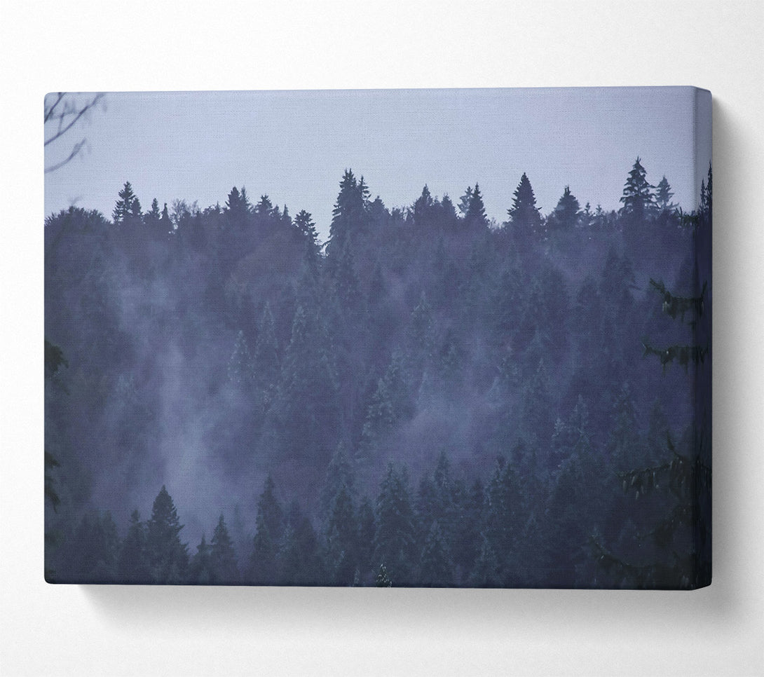  A Canvas Print of Blue Mist Forest Canvas Wall Art