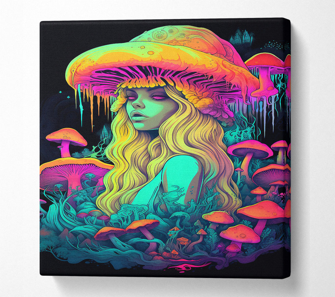  A Canvas Print of Mushroom Acid Canvas Wall Art