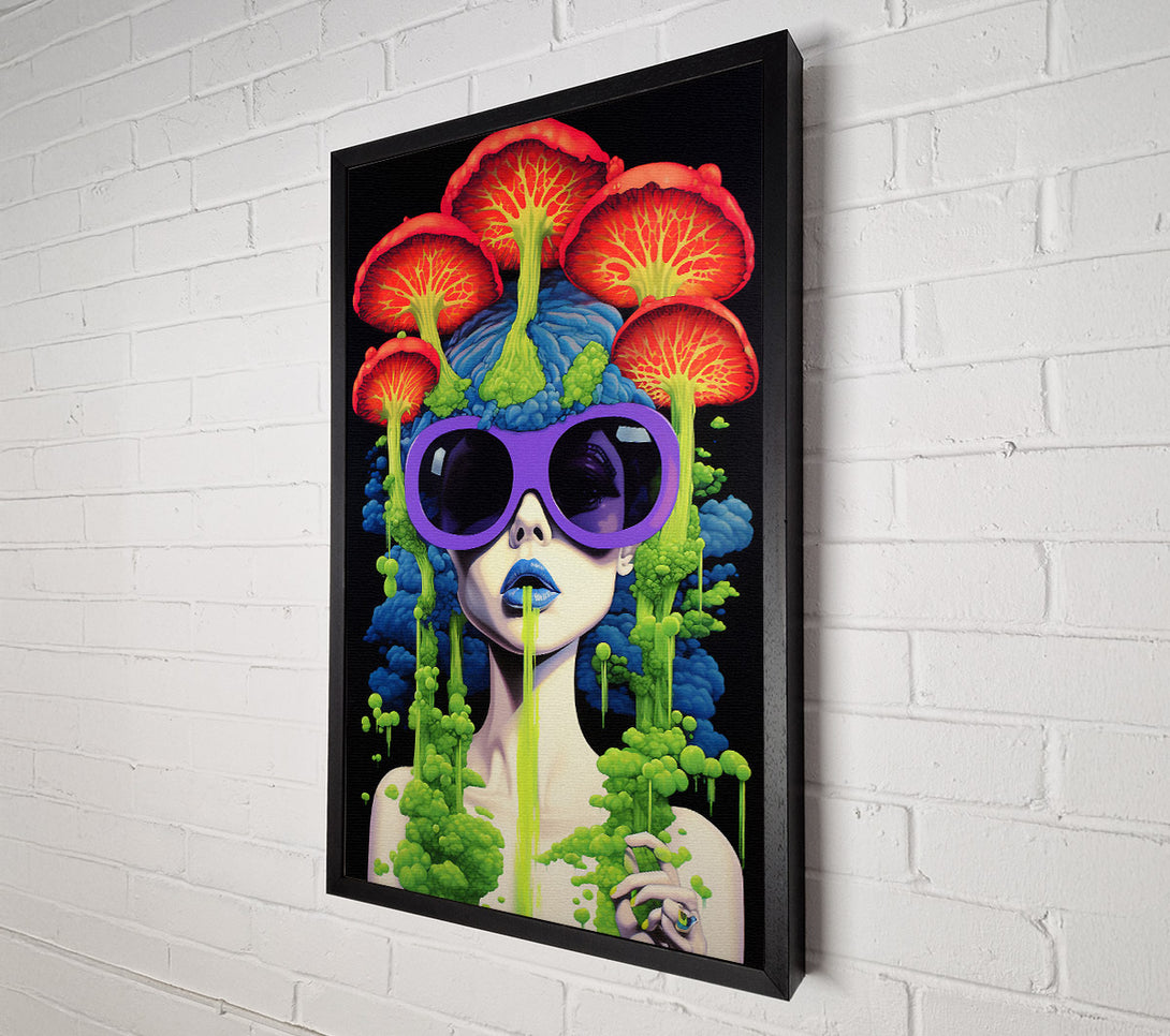  A Canvas Print of Mushroom Vomit Canvas Wall Art