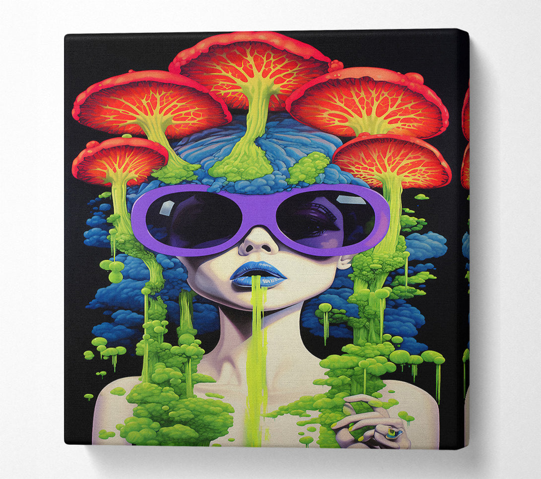  A Canvas Print of Mushroom Vomit Canvas Wall Art