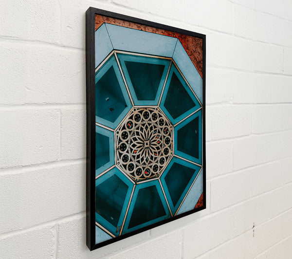 Teal Octagonal Design