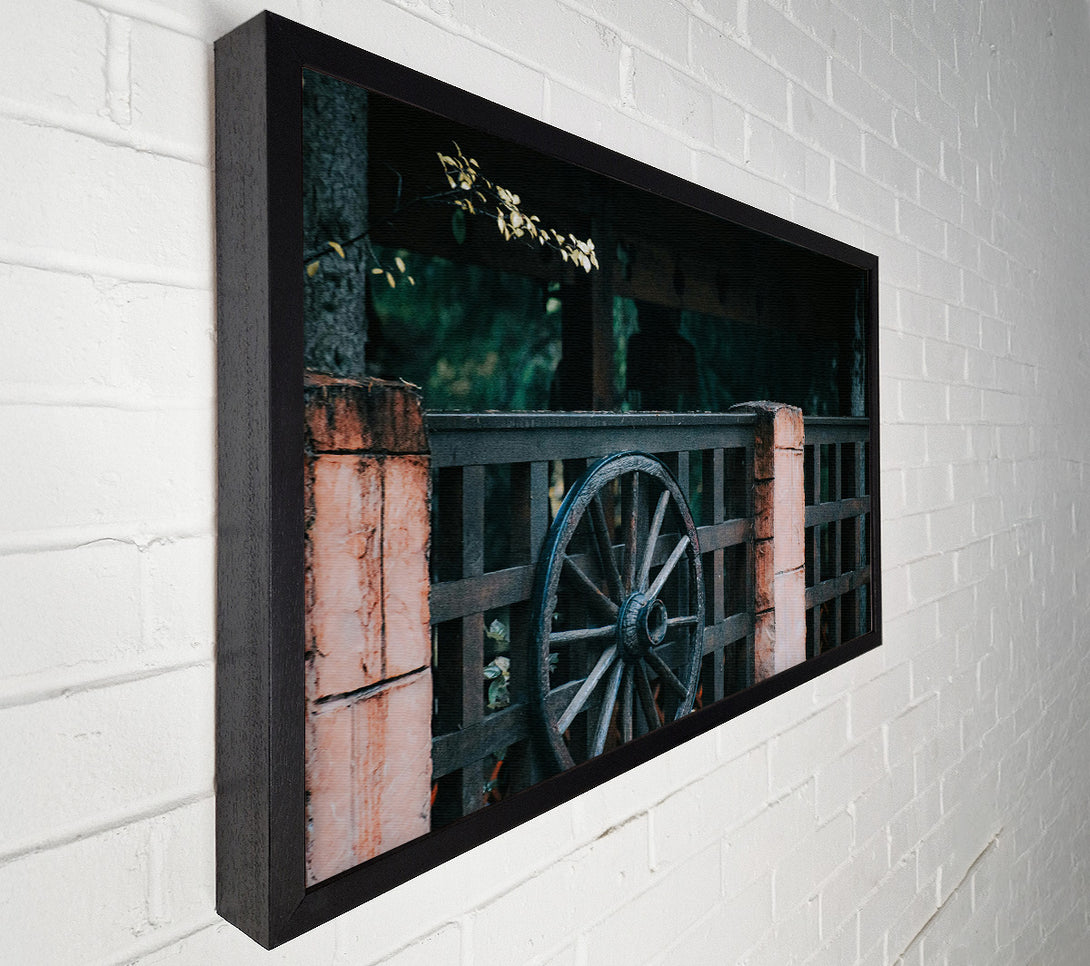  A Canvas Print of Rustic Brown Wheel Canvas Print