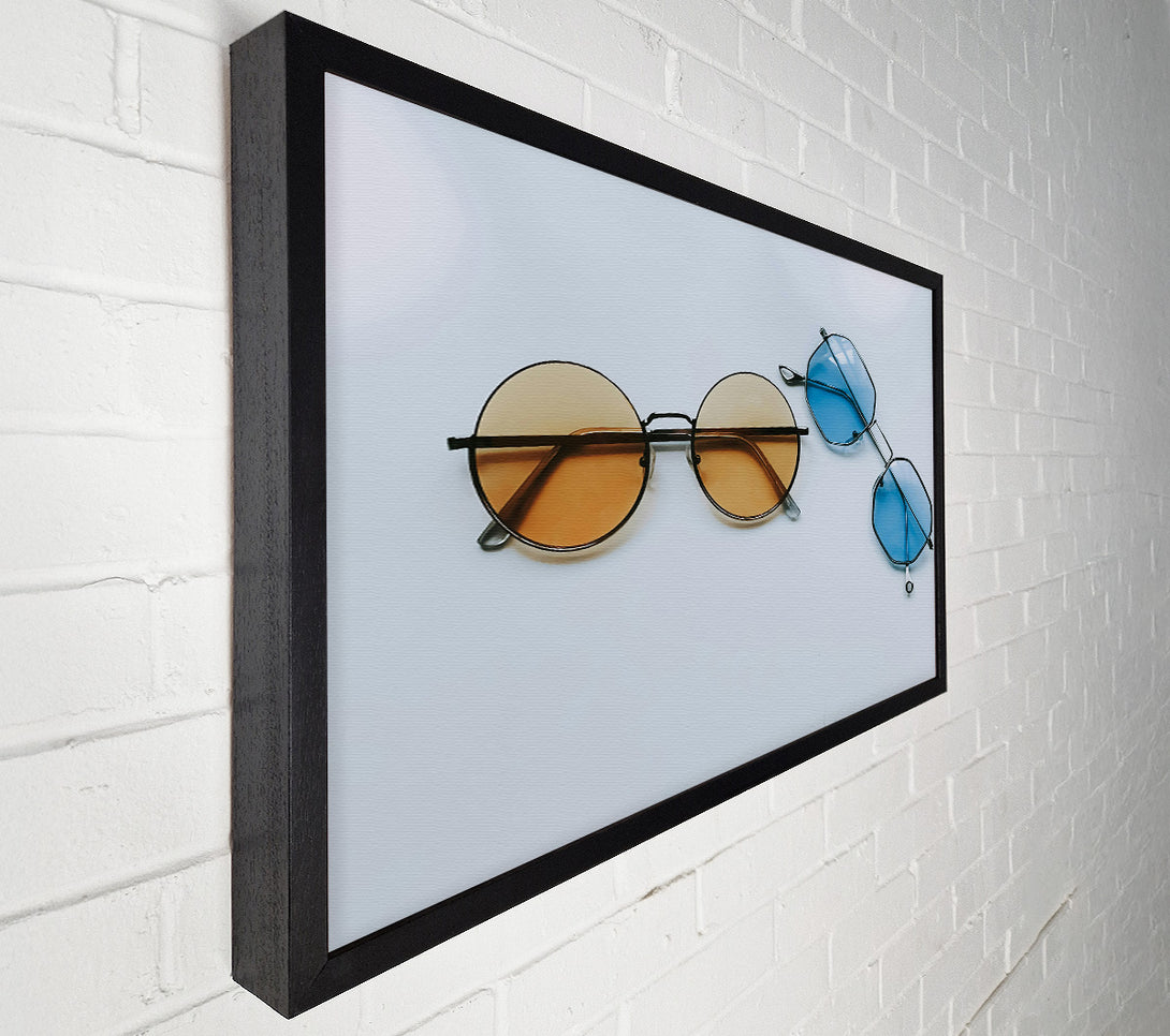  A Canvas Print of Amber Lens Reflection Canvas Print