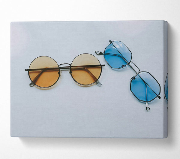  A Canvas Print of Amber Lens Reflection Canvas Print