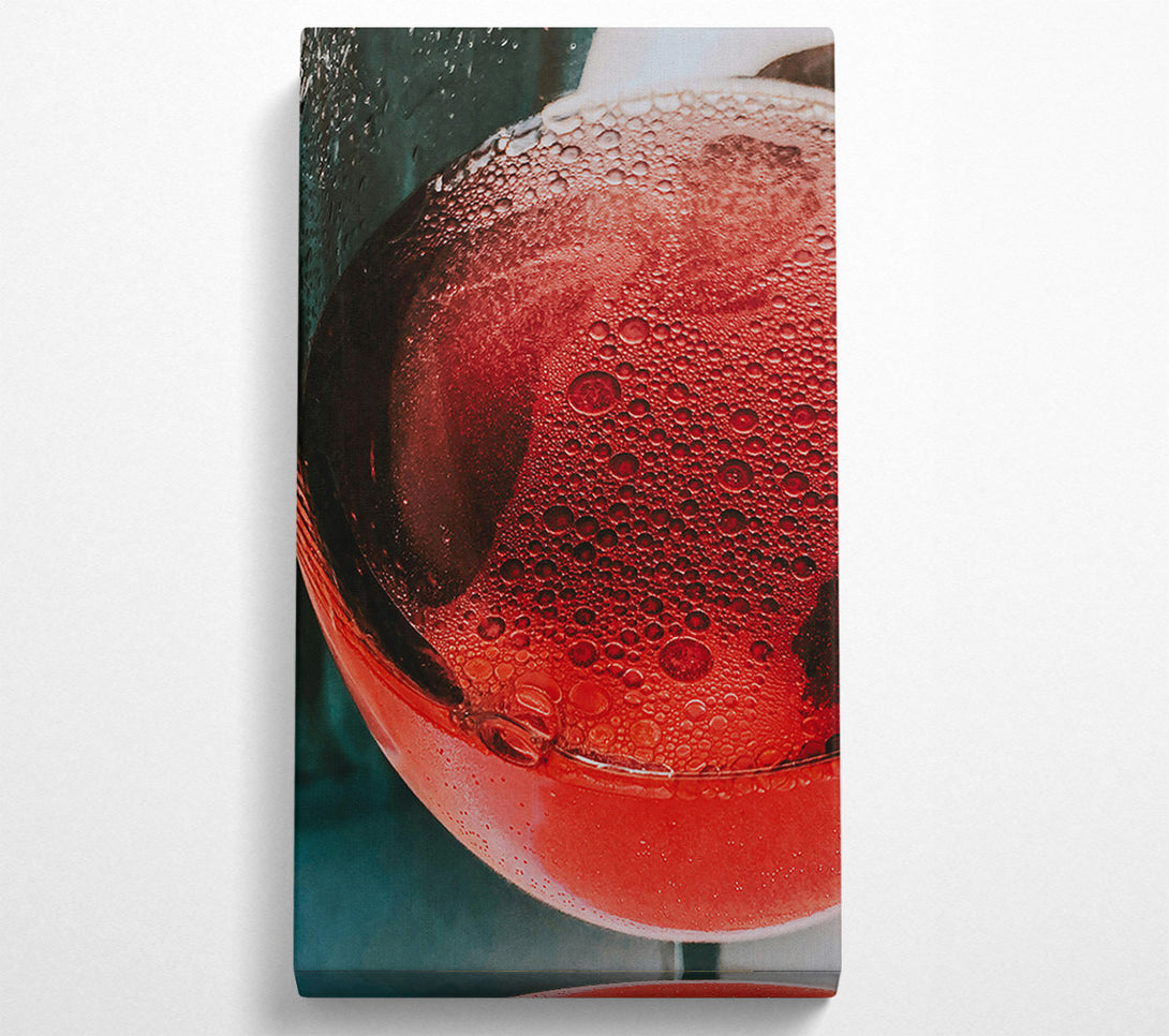  A Canvas Print of Crimson Bubblescape Canvas Art