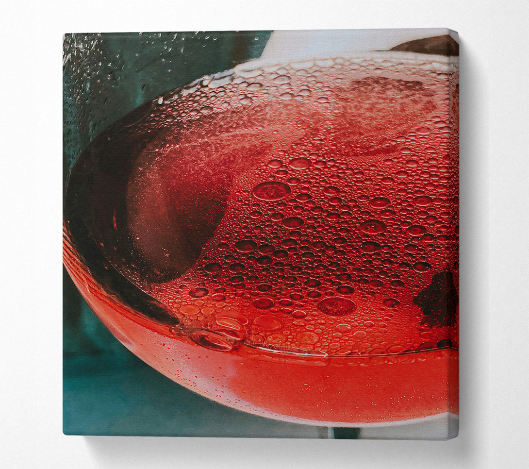  A Canvas Print of Crimson Bubblescape Canvas Art