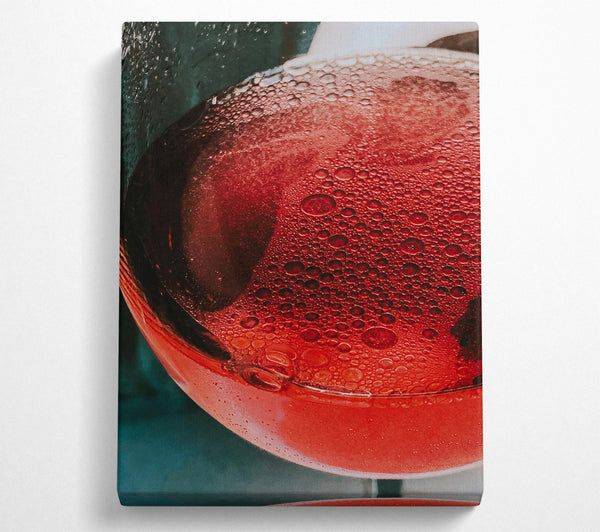  A Canvas Print of Crimson Bubblescape Canvas Art