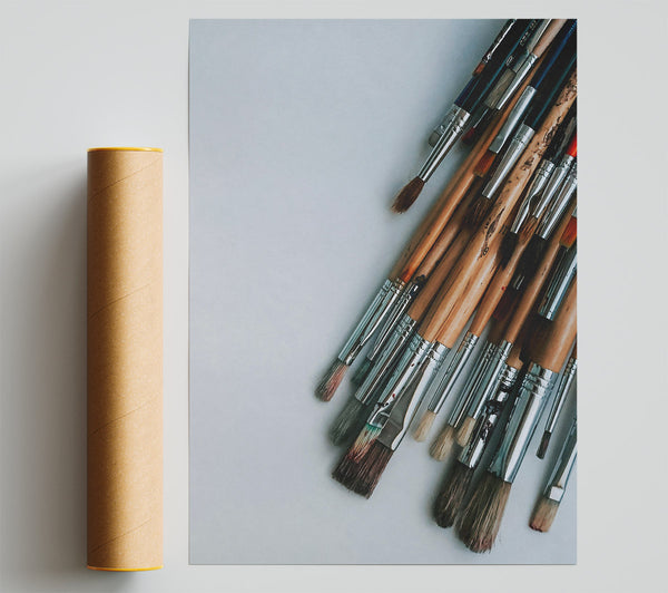 Silver Brush Collection Poster