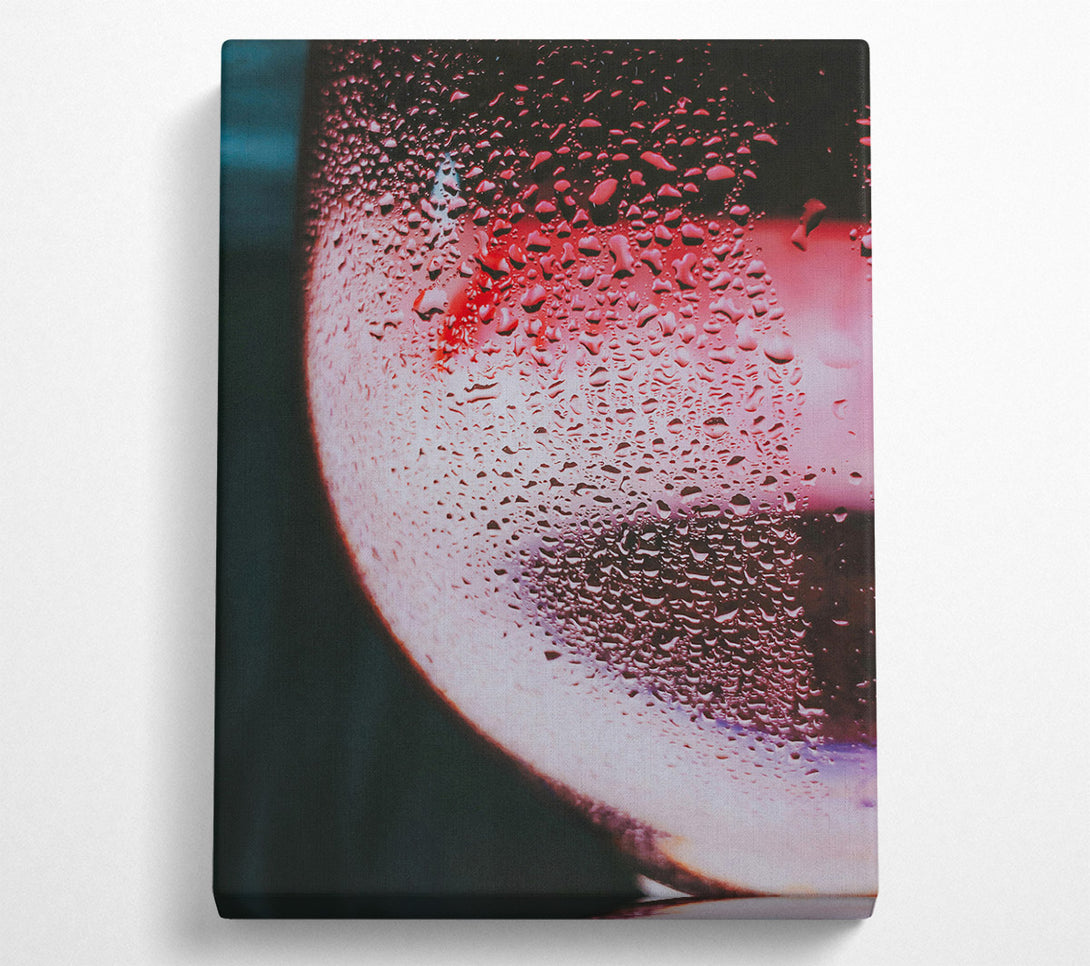  A Canvas Print of Crimson Water Drops Canvas Art