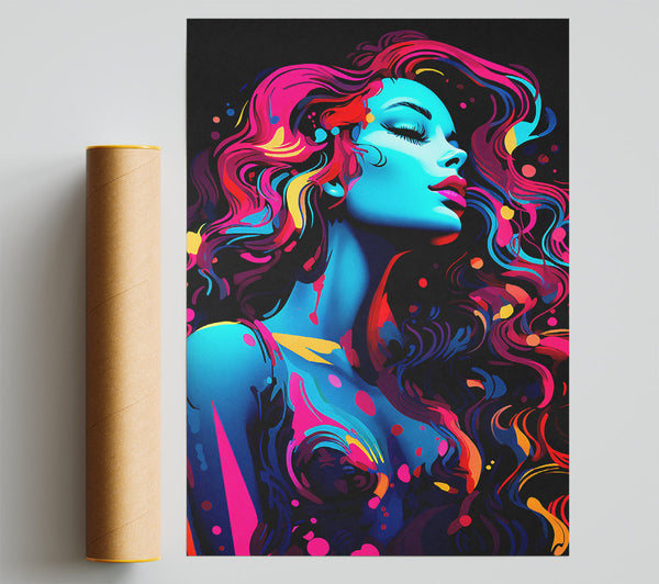 Neon Beauty Giclee Print