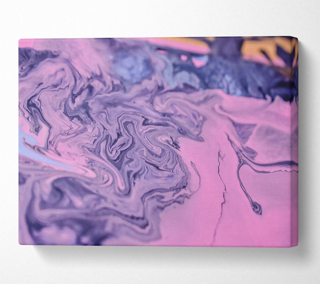  A Canvas Print of Pink Swirling Abstract Canvas Wall Art