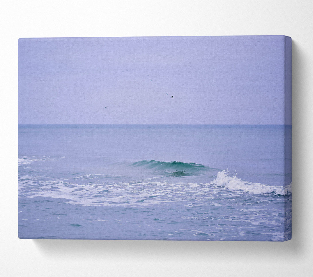  A Canvas Print of Azure Ocean Waves Canvas Art
