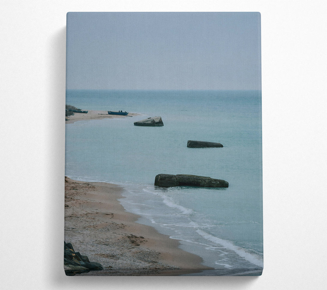  A Canvas Print of Azure Shore Ruins Canvas Wall Art