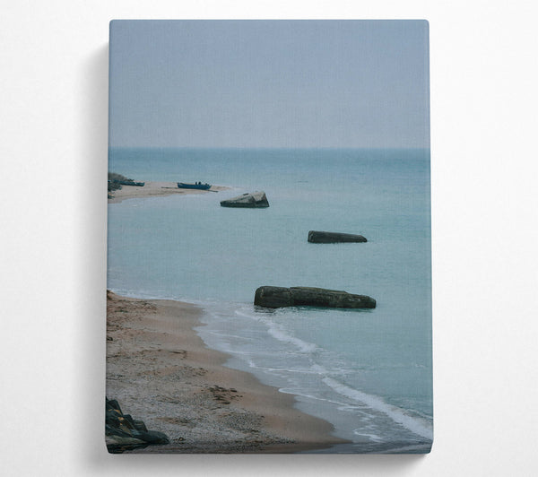  A Canvas Print of Azure Shore Ruins Canvas Wall Art