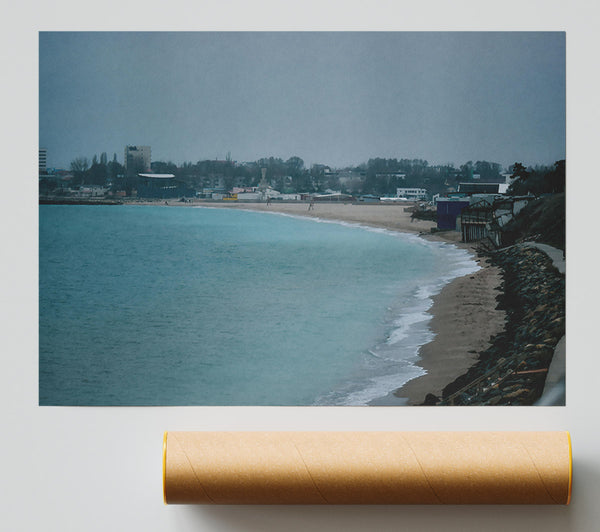 Turquoise Coastline Dream Print