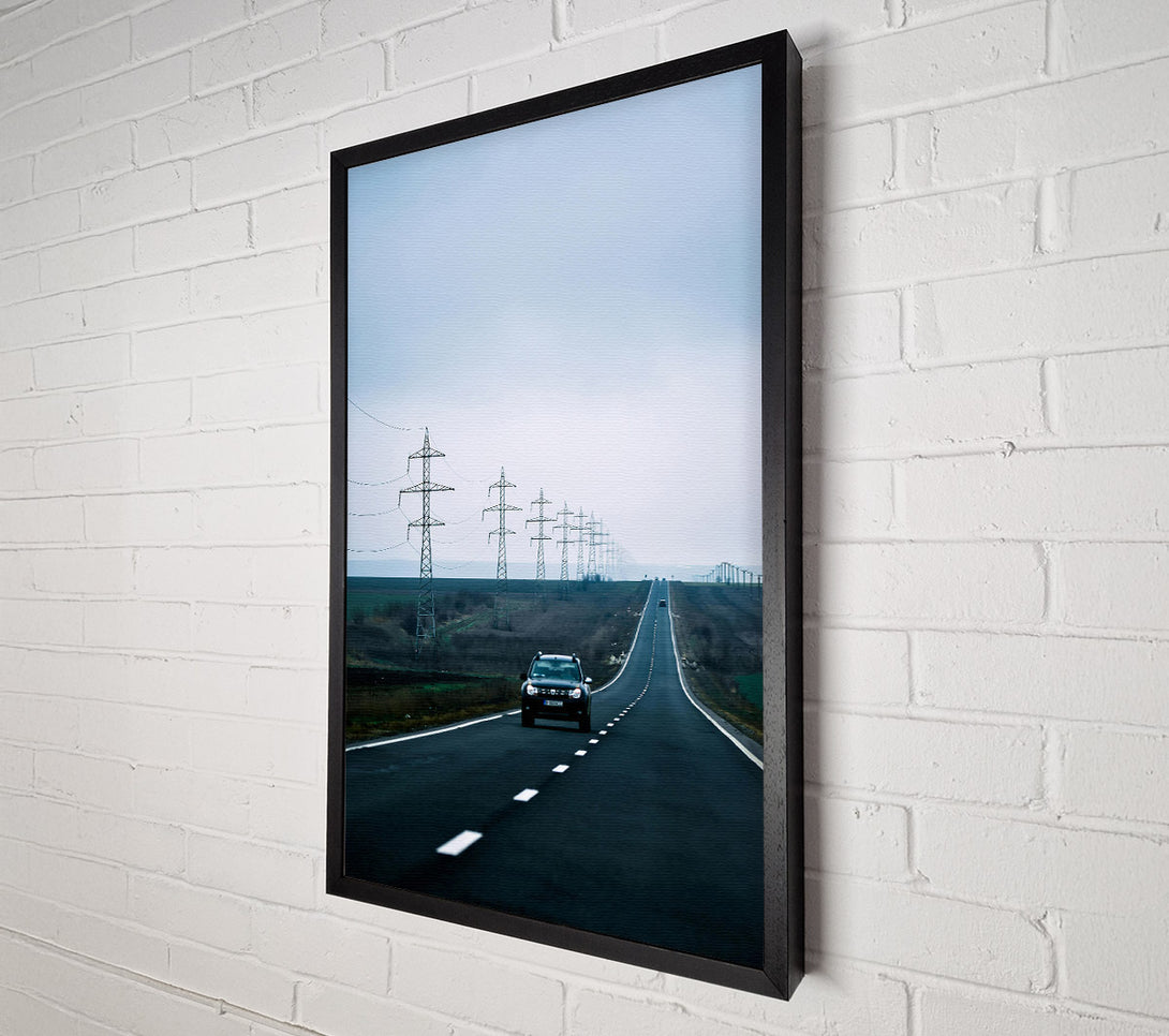  A Canvas Print of Gray Road To Nowhere Canvas Print