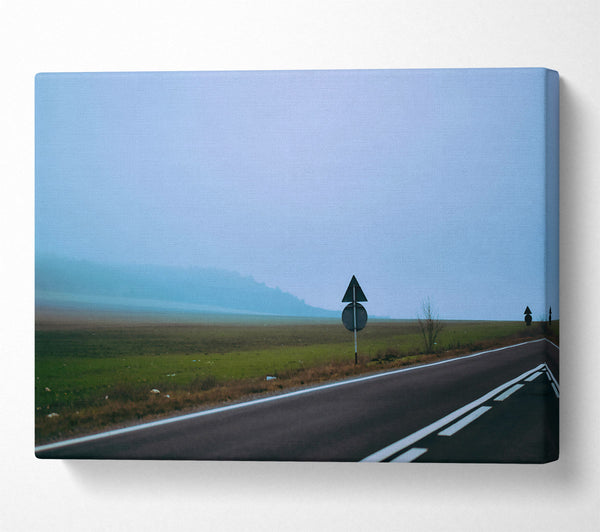  A Canvas Print of Blue Road Ahead Canvas Wall Art