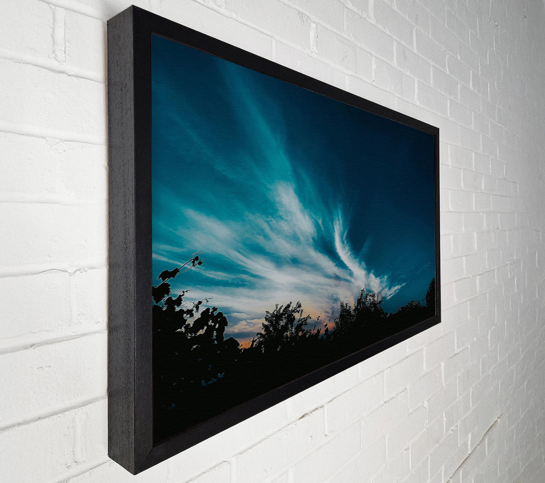  A Canvas Print of Teal Sky Whispers Canvas Print